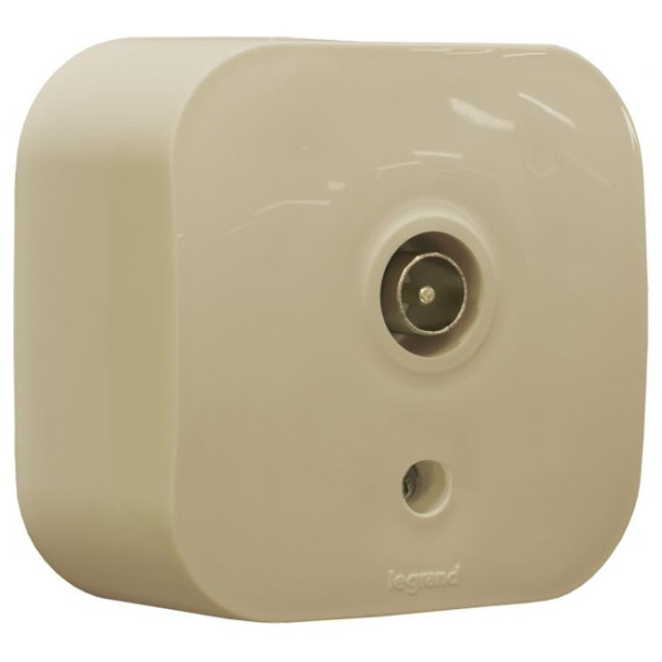 LEGRAND 782249 Розетка для радиотрансляционной сети, слоновая кость, Quteo