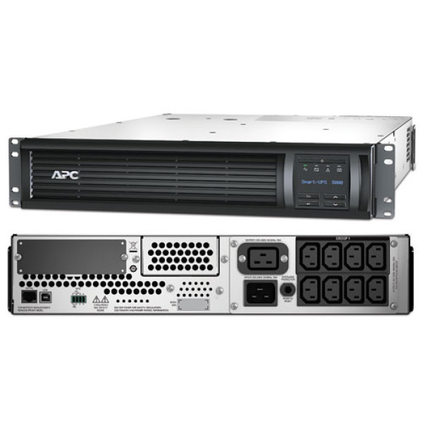 APC SMT3000RMI2U Smart-UPS Источник бесперебойного питания на 3000VA, LCD,230V, 2U (направляющие для монтажа в стойку в комплекте)