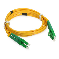 Cabeus FOP(d)-9-LC/APC-LC/APC-15m Шнур оптический duplex LC/APC-LC/APC 9/125 sm 15м LSZH