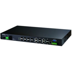 ZyXEL MGS-3712F 12-портовый управляемый коммутатор L2+ Metro Gigabit Ethernet с 12 SFP-слотами из которых 4 совмещены с разъемами RJ-45