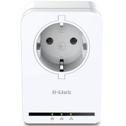 D-Link DHP-P308AV PowerLine-адаптер с поддержкой HomePlug AV и встроенной электрической розеткой