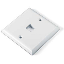 Hyperline FP-E-1-WH Лицевая панель 86х86мм для 1-й вставки типа Keystone Jack, европейский стандарт
Лицевые панели, европейский стандарт