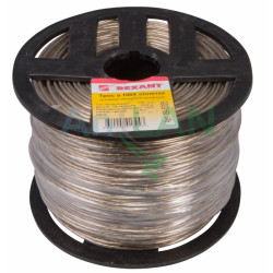 REXANT 09-5325 Трос стальной в ПВХ изоляции d=2.5 мм, катушка 200 метров