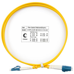 Cabeus FOP(d)-9-LC-LC-1m Шнур оптический duplex LC-LC 9/125 sm 1м LSZH