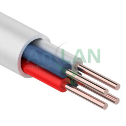REXANT 01-4502-1 Кабель сигнальной проводки КСПВ 4х0.5 мм., 200м., белый