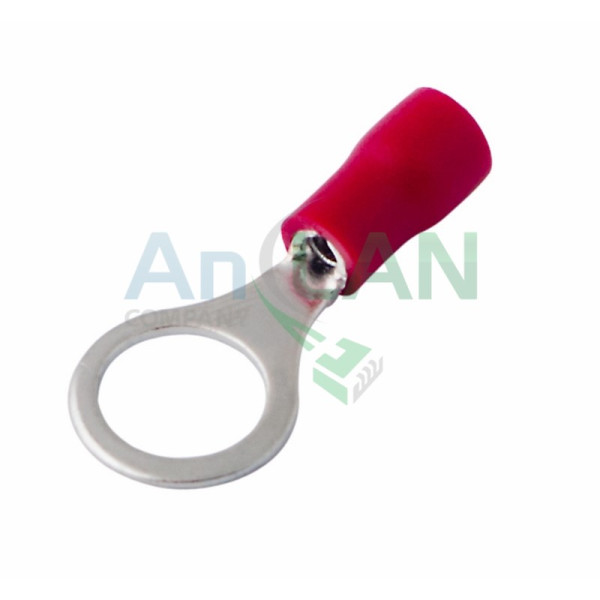 REXANT 08-0016 НАКОНЕЧНИК КОЛЬЦЕВОЙ изолированный (НКИ D8.4мм) 0.5-1.5кв.мм (VR1.25-8)