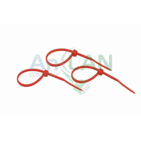 REXANT 07-0106-25 Хомут nylon 100 х 2.5 мм 25шт красный