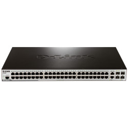 D-Link DES-3200-52/C1A/C1B Управляемый коммутатор 2 уровня с 48 портами 10/100Base-TX, 2 портами 100/1000Base-X SFP и 2 комбо-портами 100/1000Base-T/SFP