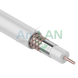 REXANT 01-2612 Кабель 3С-2V+CU, (48%), 75 Ом, 100м., белый