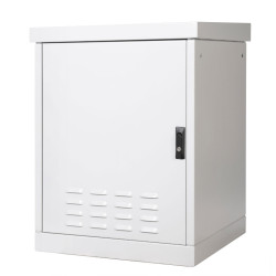 Шкаф уличный всепогодный напольный 9U (800х800), передняя дверь вентилируемая