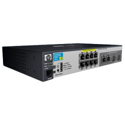 HP J9137A#ABB 2520-8-PoE Коммутатор (8 ports 10/100 PoE + 2 10/100/1000 or 2 SFP, Managed, Layer 2, Fanless design) (repl. for JE022A, JE029A)