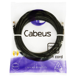 Cabeus PC-UTP-RJ45-Cat.5e-5m-BK Патч-корд UTP, категория 5e, 5 м, неэкранированный, черный