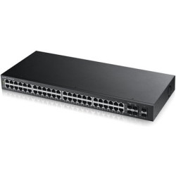 ZyXEL GS1920-48 Интеллектуальный коммутатор Gigabit Ethernet с 48 разъемами RJ-45 из которых 4 совмещены с SFP-слотами и 2 дополнительными SFP-слотами