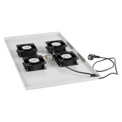 Cabeus TRAY-100 Модуль вентиляторный с 4-я вентиляторами для установки в напольные шкафы серии SH-05C, ND-05C глубиной 1000мм