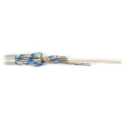 Hyperline UUTP100-C5-S24-IN-PVC-GY (UTP100-C5-SOLID-INDOOR) Кабель витая пара, неэкранированная U/UTP, категория 5, 100 пар (4 пары (24 AWG)х25), одножильный (solid), PVC, -20°C - +60°C, серыйКабель неэкранированная витая пара (UTP), 12/16/24/48/10..