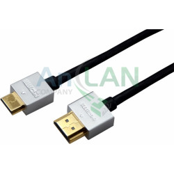 REXANT 17-6713 Шнур HDMI - mini HDMI gold 1.5М Ultra Slim (блистер)