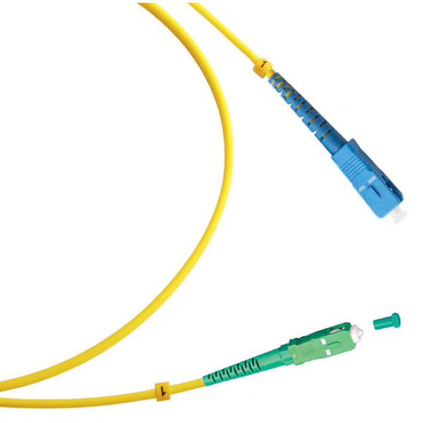 Cabeus FOP(s)-9-SC/APC-SC/UPC-1,5m Шнур оптический simplex SC/APC-SC/UPC 9/125 sm 1,5м LSZH