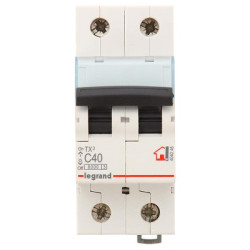 LEGRAND 404046 (604824) Автоматический выключатель, серия TX3, С40A, 2-полюсный