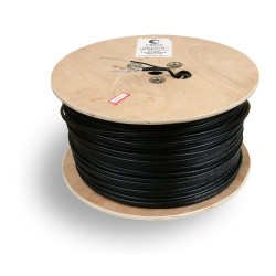 Cabeus UTP-4P-Cat.5e-SOLID-ST-OUT Кабель витая пара UTP (U/UTP), категория 5e, 4 пары 0,5мм (24 AWG), одножильныйдля внешней прокладки , с металлическим тросом (+60 C - -40) (305 м)