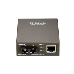 D-Link DMC-F02SC Медиаконвертер с 1 портом 10/100Base-TX и 1 портом 100Base-FX с разъемом SC для многомодового оптического кабеля (до 2 км)
