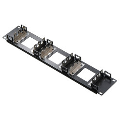 Hyperline KR-19-FRAME-FL-90 Рама 19 для крепления 9 плинтов для телефонии, 2U