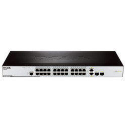 D-Link DES-3200-26/C1A Управляемый коммутатор 2 уровня с 24 портами 10/100BASE-T + 2 комбо-портами 1000Base-T/SFP