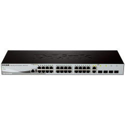 D-Link DES-1210-28/ME/B2A Управляемый коммутатор 2 уровня с 24 портами 10/100Base-TX, 2 портами 100/1000Base-X SFP и 2 комбо-портами 100/1000Base-T/SFP
