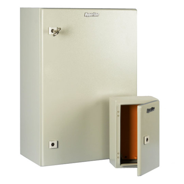 Hyperline TECL-1034 Шкаф электрический 400х300х210 (ВхШхГ), c монтажной панелью и креплением на стену, IP66, RAL 7032