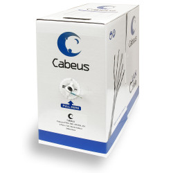 Cabeus FTP-4P-Cat.5e-PATCH-GY Кабель витая пара FTP (F/UTP), категория 5e, 4 пары, 7x0.16 мм (26 AWG), многожильный (patсh), серый (305 м)