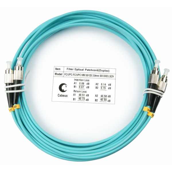 Купить Cabeus FOP-50-FC-FC-7m Шнур оптический duplex FC-FC 50/125 mm OM3 7м LSZH Cabeus FOP-50-FC-FC-7m Шнур оптический duplex FC-FC 50/125 mm OM3 7м LSZH