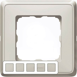 LEGRAND 773685 Рамка 5 постов, песочная, Cariva