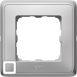 LEGRAND 773671 Рамка 1 пост, алюминиевая, Cariva