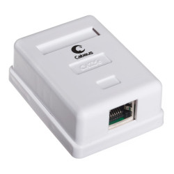 Cabeus WS-8P8C-Cat.5e-SH-1 Розетка компьютерная RJ-45(8P8C), категория 5e, экранированная, одинарная, внешняя, Krone type