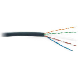 Hyperline UUTP4-C6-S23-OUT-LSZH-BK-500 (500 м) Кабель витая пара U/UTP,кат. 6, 4 пары(23 AWG), одножил.(solid),с разделителем,внешний, LSZH нг(С)-HF, -40°C – +75°C, черный - гарантия: 15 лет компонентная