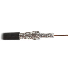 Hyperline COAX-RG59-OUTDOOR (куски) Кабель коаксиальный RG-59, 75 Ом, жила - 20 AWG, для внешней прокладки (+60 C - -40 C), общий диаметр 6.1мм, PE