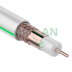 REXANT 01-2439 Кабель SAT 703 B, Cu/Cu/Cu, (75%), 75 Ом, 100м., белый
