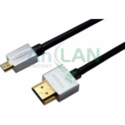REXANT 17-6725 Шнур HDMI - micro HDMI gold 3М Ultra Slim (блистер)