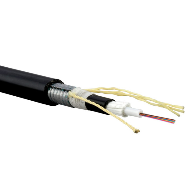 Teldor F60080119B (SLA-6-01-X08-ZPRP-DD) (95L526X08B) Кабель волоконно-оптический 62.5/125 (OM1) многомодовый, 8 волокон, модульная конструкция (loose tube), для внешней прокладки, бронированный стальной лентой, PE, -40°C - +70°C, черный