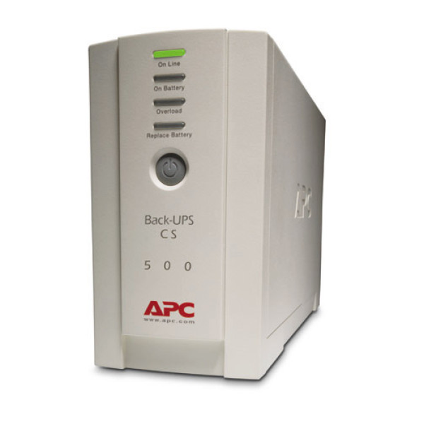 APC BK500EI Back-UPS CS 500 Источник бесперебойного питания на 500VA, USB порт, Data/DSL protection