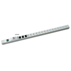 ZPAS WZ-LZ33-10-SU-000 Блок розеток, 15 розеток + 3 IEC 320 C13, с индикатором и автоматом (длина 1080 мм) (LZ-331) (Schuko)
Блоки розеток серии LZ