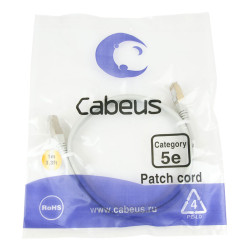 Cabeus PC-FTP-RJ45-Cat.5e-1m Патч-корд FTP, категория 5е, 1 м, экранированный, серый