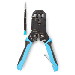 Cabeus HT-2008A Инструмент обжимной для RJ-45, RJ-12, RJ-11 (8P8C, 6P6C, 6P4C, 4P4C), профессиональный