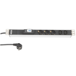 Hyperline SHT19-3SH-2IEC-B-2.5EU Блок розеток для 19