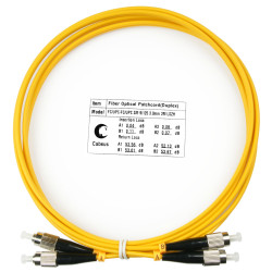 Cabeus FOP(d)-9-FC-FC-2m Шнур оптический duplex FC-FC 9/125 sm 2м LSZH