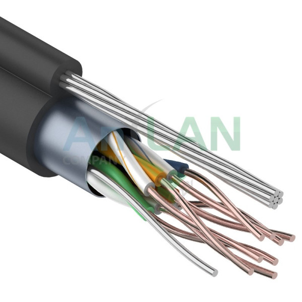 REXANT 01-0149 Кабель FTP 4PR 24AWG CAT5e 305м OUTDOOR + ТРОС*7