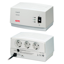 APC LE600-RS Стабилизатор напряжения Line-R 600ВА Автоматический регулятор напряжения, (3) Schuko Outlets, 230В
