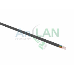 REXANT 01-5402-3 Кабель телефонный 8 жил 100м CCA черный (ШТЛП-8)