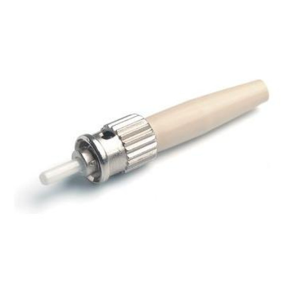 Hyperline ST-MM-3 Разъем клеевой ST, MM(для многомодового кабеля), 3 мм, корпус металл, (белый)