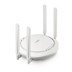 ZyXEL WAC6502D-E Точка доступа Wi-Fi 802.11a/b/g/n/ac с двумя радиомодулями, скоростью передачи данных до 866 Мбит/с и внешними съемными антеннами, работающая под управлением контроллера или в автономном режиме