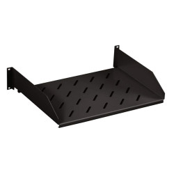 Hyperline TASL-960-RAL9004 Полка угловая с перфорацией 19, 2U, ширина 444 мм, глубина 710 мм, цвет черный (RAL 9004)